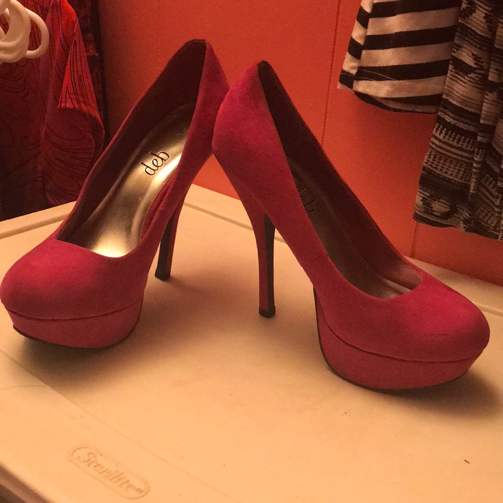 Hot pink heels